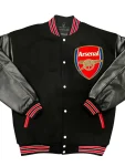 Premier League Arsenal F.C. Black Varsity Jacket