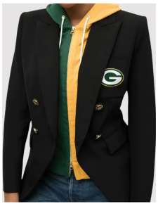 Veronica Beard x NFL Dickey Green Bay Packers Jacket