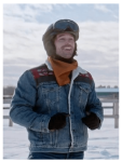 A Wild West Christmas Joey Scarpellino Horse Printed Denim Jacket