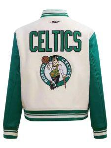 Boston Retro White Celtics Jacket