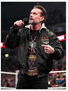 CM Punk Black Hooded Bomber Jacket