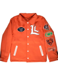 Chicago Bears Lyrical Lemonade Orange Varsity Jacket