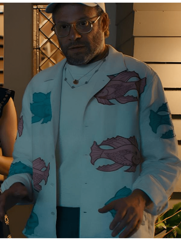 Platonic S2 Seth Rogen Fish Printed Jacket Platonic S2 Seth Rogen Fish Printed Jacket