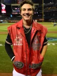 Jake McCarthy Arizona Diamondbacks Red Leather Vest