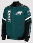Tatum Bode Philadelphia Eagles Green Bomber Jacket