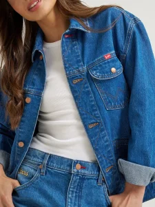 Rodeo Cowboy Coors Western Blue Denim Jacket