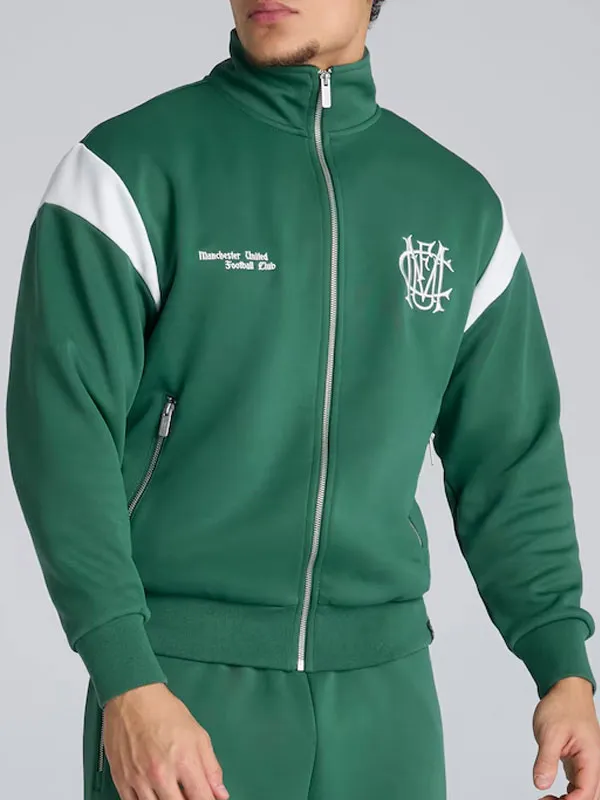 Manchester United Archive Green Track Jacket Manchester United Archive Green Track Jacket