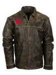 NLBRA 2022 Brown Distressed Leather Jacket