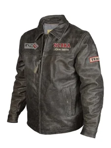 NLBRA John Smith Distressed Leather Jacket