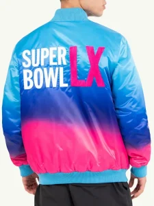 NFL Super Bowl LX Satin Varsity Jacket
