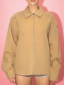 Womens Rodeo Work Brown Western Jacket