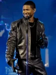 Usher Super Bowl Halftime Leather Jacket