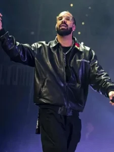 Rapper Drake Amici Violente Leather Jacket
