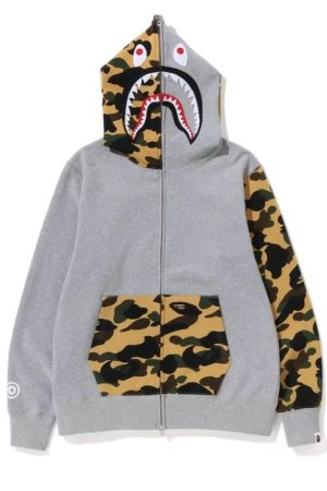 BAPE Camo Shark Gray Hoodie