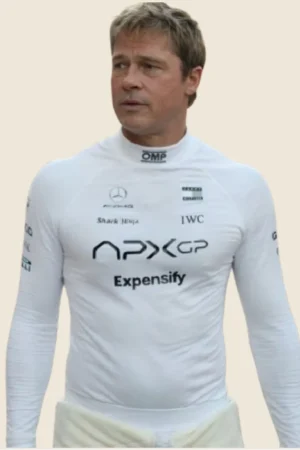 F1 Brad Pitt White Shirt