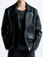 Mike Sherman Black Leather Jacket Alert Missing Persons Unit
