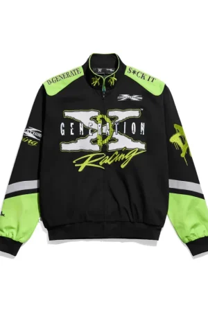 WWE DX Generation Racing Black Bomber Jacket