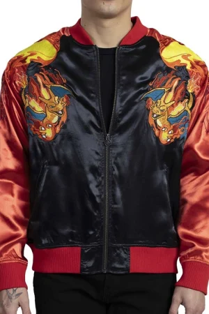 Fire Flying Pokémon Charizard Souvenir Jacket