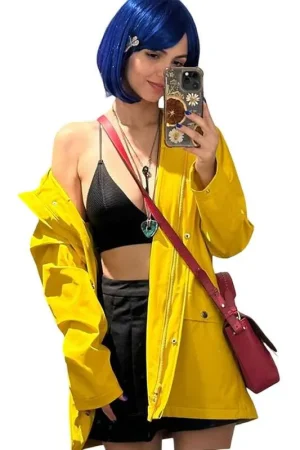 Victoria Justice Coraline Yellow Raincoat